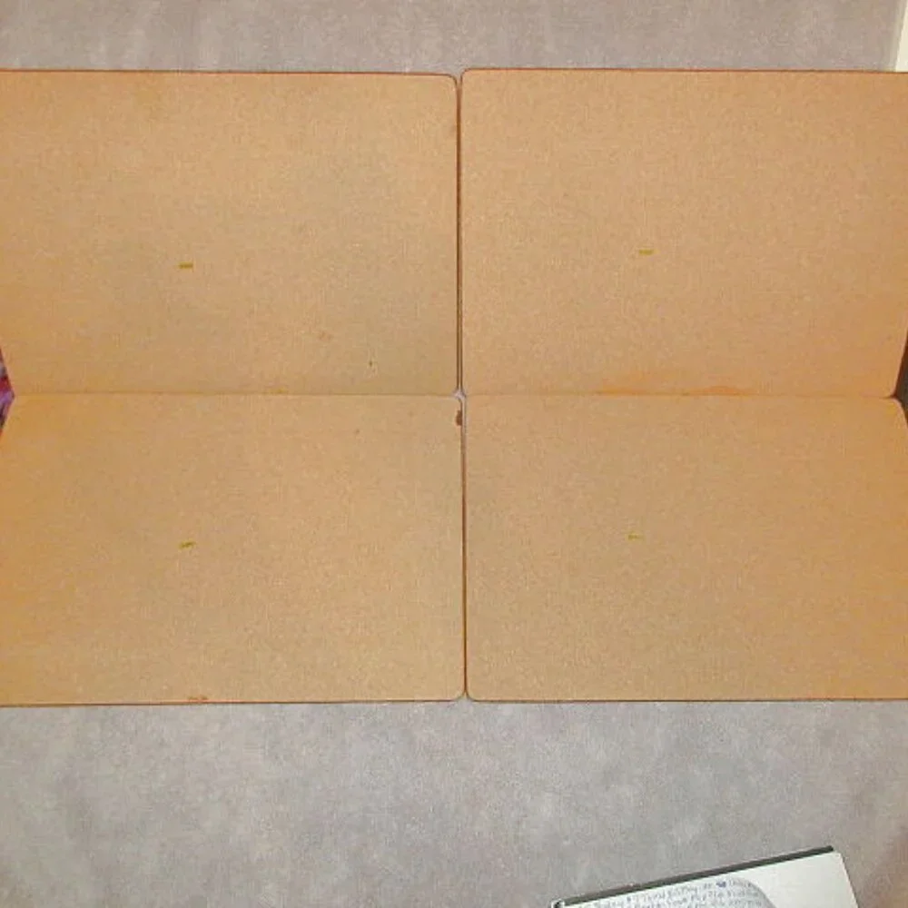 Vtg Mary Engelbreit Tea Party Placemats Set Of 4 Cork Back Farmhouse Cottagecore